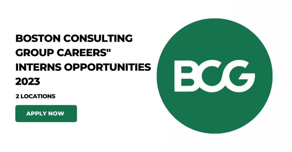 Boston Consulting Group careers, BCG careers, Talent Acquisition Internship,